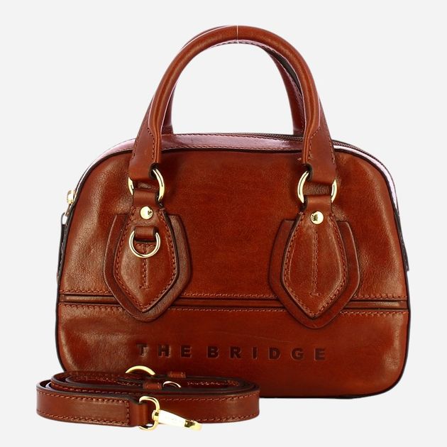 Torebka crossbody damska skórzana The Bridge Daphne 44681501-14 Brązowa - obraz 1