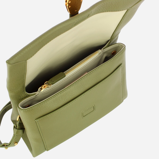 Torebka crossbody damska skórzana Coccinelle Dorian E1RCK120201-G35 Zielona - obraz 4