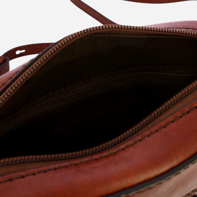 Torebka crossbody damska skórzana The Bridge Elettra 44670501-14 Brązowa - obraz 4