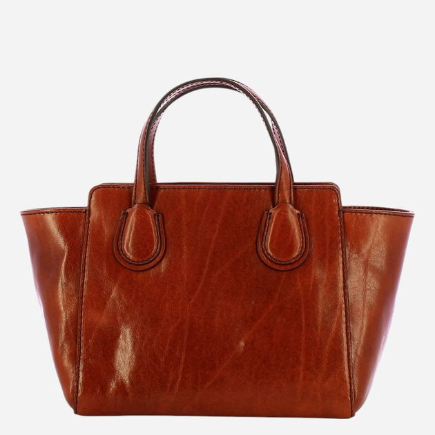 Torebka crossbody damska skórzana The Bridge Elettra 44673501-14 Brązowa - obraz 2