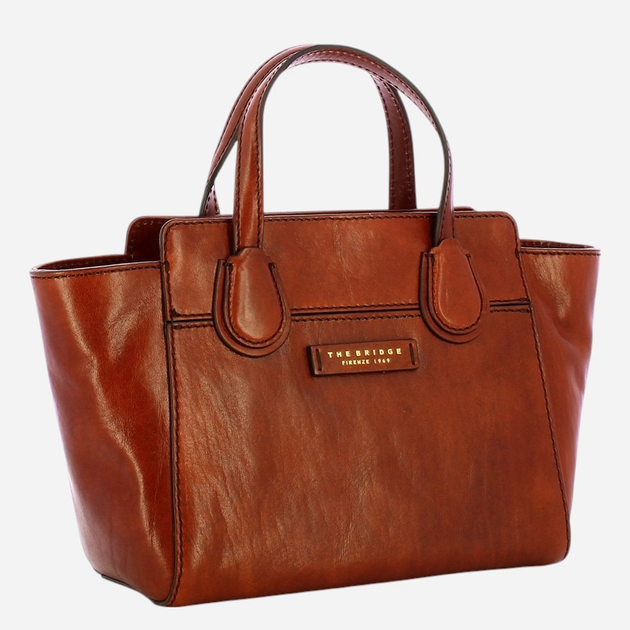 Torebka crossbody damska skórzana The Bridge Elettra 44673501-14 Brązowa - obraz 3