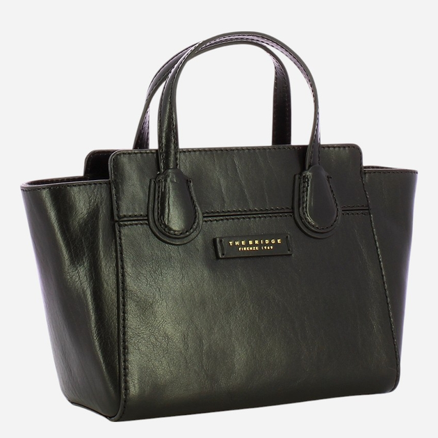 Torebka crossbody damska skórzana The Bridge Elettra 44673501-30 Czarna - obraz 3