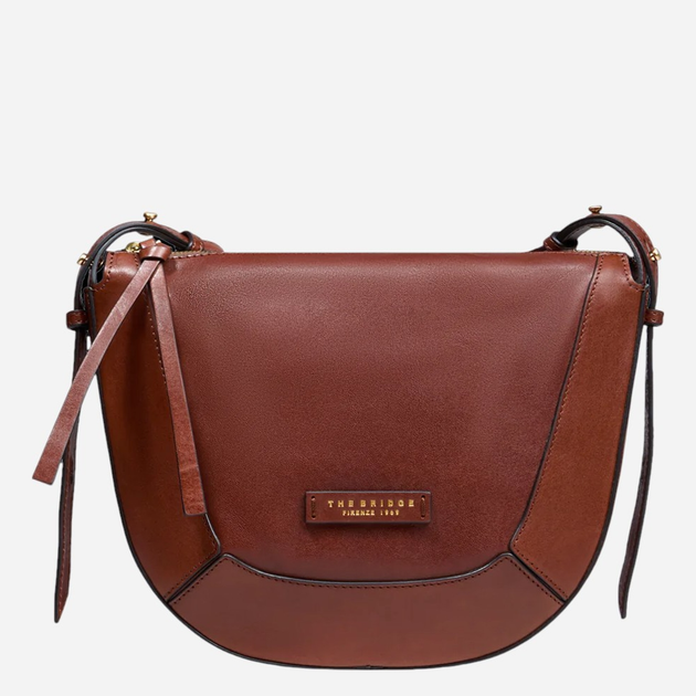Torebka crossbody damska skórzana The Bridge Fedora 04320501-14 Brązowa - obraz 1