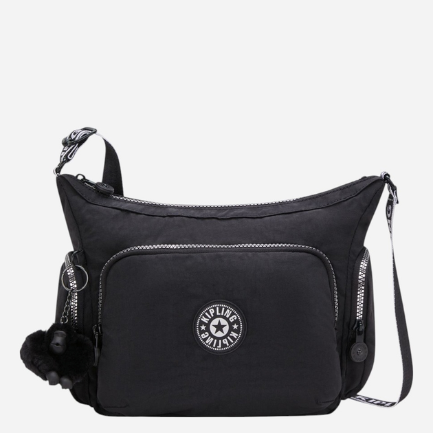 Torebka crossbody damska materiałowa Kipling Gabb KPKI30269SB1001 Czarna - obraz 1