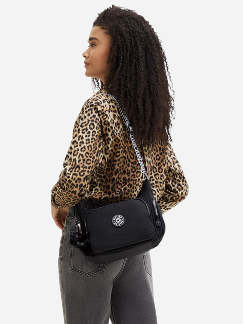 Torebka crossbody damska materiałowa Kipling Gabb KPKI30269SB1001 Czarna - obraz 2