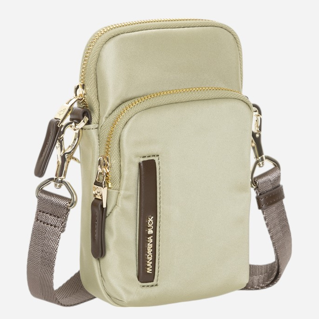 Сумка крос-боді через плече жіноча тканинна маленька Mandarina Duck Hunter P10VCPN1-A35 Світло-зелена (800070341051) - зображення 3