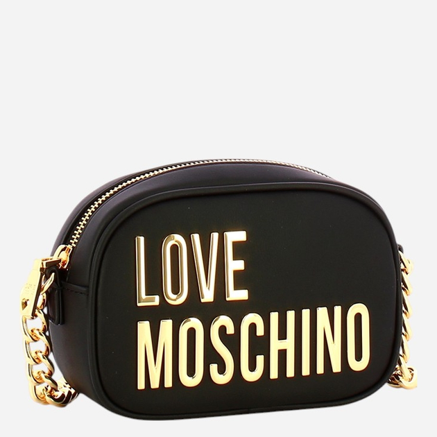 Сумка крос-боді через плече жіноча маленька Love Moschino JC4026PP1MKD0000 Чорна (800070339019) - зображення 3