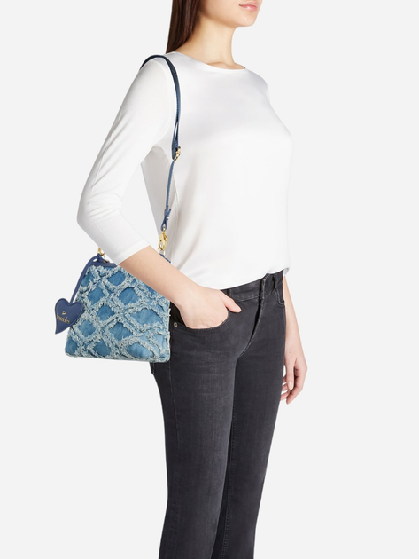 Torebka crossbody damska materiałowa Braccialini Jinny B18456-TY-Q17 Niebieska - obraz 2