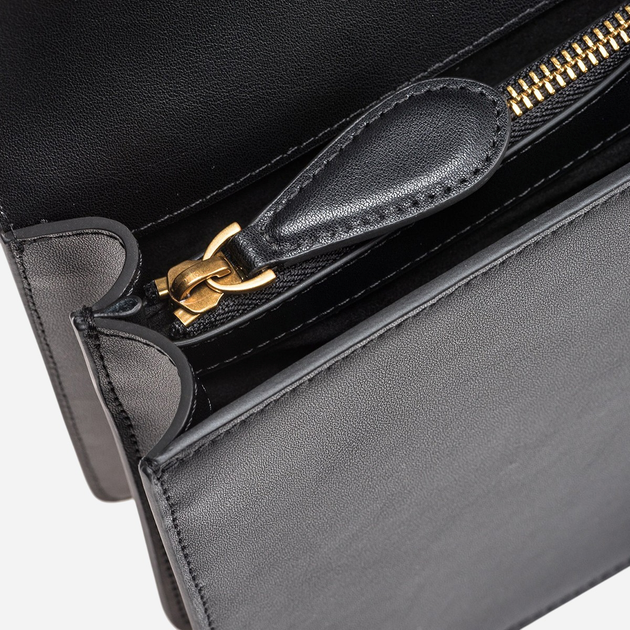 Torebka crossbody damska skórzana Pinko Love One 100053A0F1-Z99Q Czarna - obraz 4