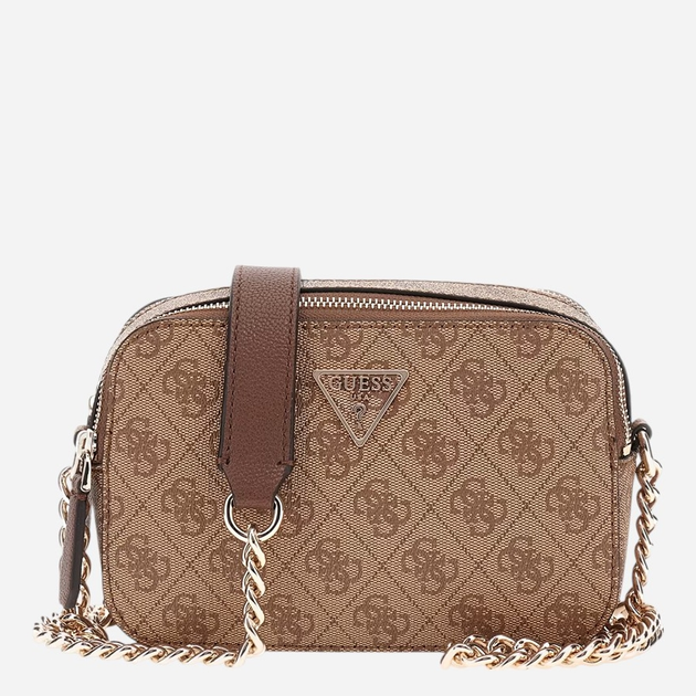 Сумка крос-боді через плече жіноча зі штучної шкіри маленька Guess Noelle HWBG7879140-LGW Коричнева (800070332203) - зображення 1