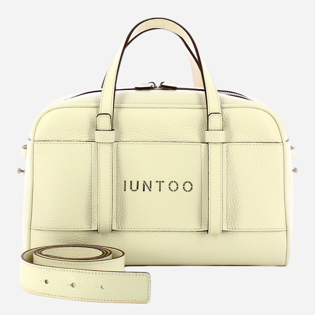 Torebka crossbody damska skórzana IUNTOO Priora 187003-PANNA-C38 Biała - obraz 1