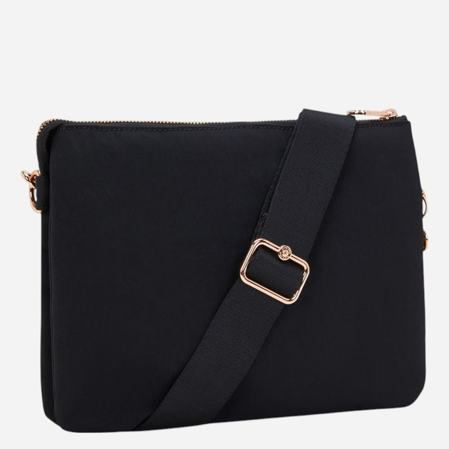 Torebka crossbody damska materiałowa Kipling Riri KPKI450762Q1001 Czarna - obraz 3
