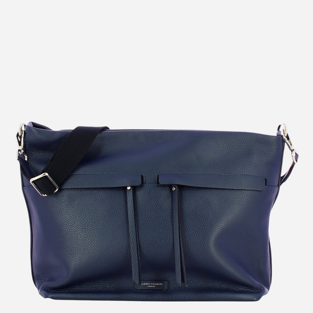 Torba na ramię damska skórzana Gianni Chiarini Andrea BS-10985-GRN-NA-0208 Niebieska - obraz 1