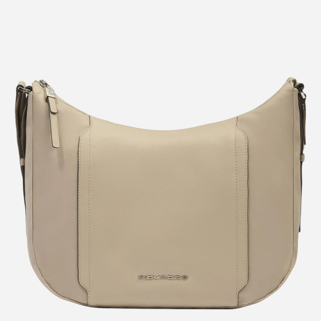 Torba na ramię damska materiałowa Piquadro BD6658W92T/BE Beżowa - obraz 1