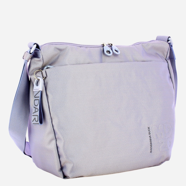 Torba na ramię damska materiałowa Mandarina Duck P10QMT20-A25 Lawendowa - obraz 3
