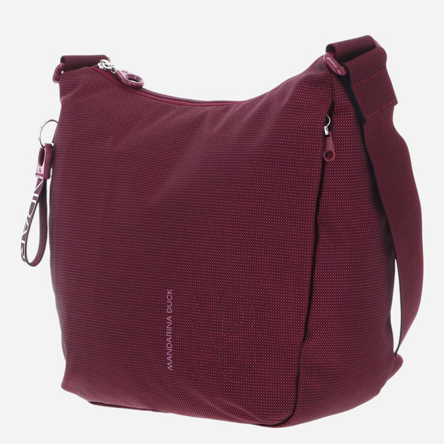 Сумка месенджер через плече жіноча тканинна Mandarina Duck P10QMTV1-A57 Темно-рожева (800070343484) - зображення 3