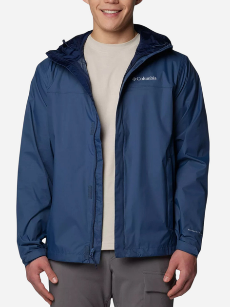 Спортивна вітровка чоловіча Columbia Watertight II Jacket 1533898479 M Синя (195982193366) - зображення 4