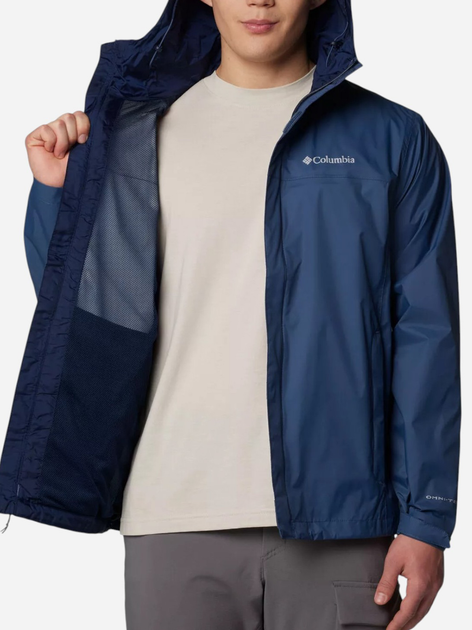 Спортивна вітровка чоловіча Columbia Watertight II Jacket 1533898479 M Синя (195982193366) - зображення 5