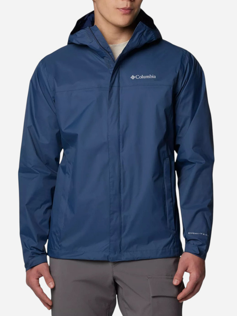 Kurtka wiatrówka męska sportowa Columbia Watertight II Jacket 1533898479 S Niebieska (195982193342) - obraz 1