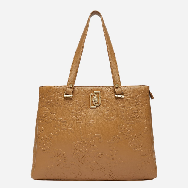 Torebka shopper damska duża Liu Jo AF1172E0053-X0365 Brązowa - obraz 1