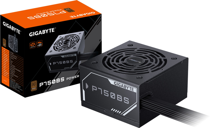 Zasilacz Gigabyte P750BS 750W 80+ Bronze Black (GP-P750BS) - obraz 6