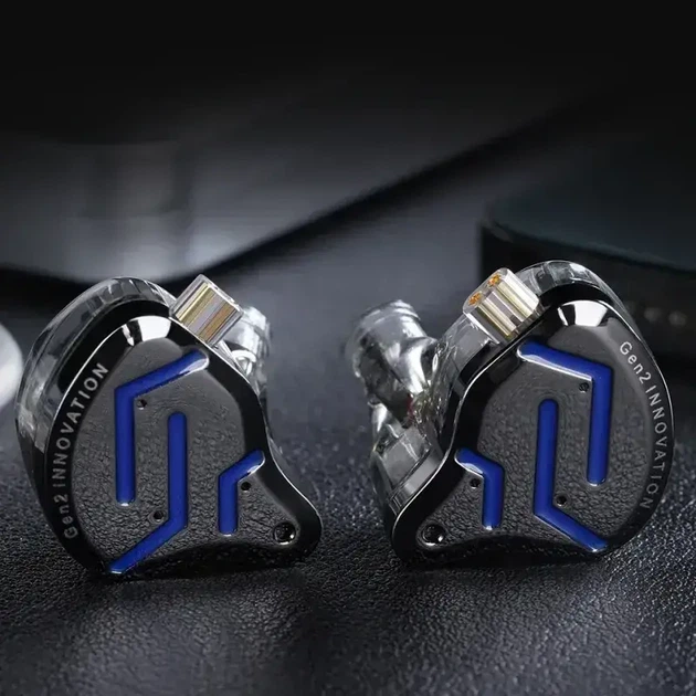 KZ ZSN PRO 2 Blue (Hi-Res) – Гибридные наушники с микрофоном - изображение 2