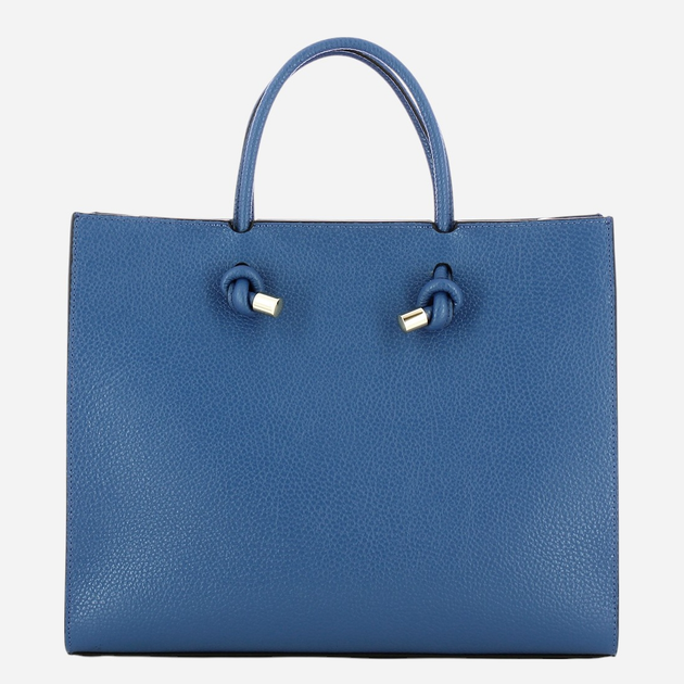 Torebka shopper damska skórzana IUNTOO Armonia 168116-007 Niebieska - obraz 2