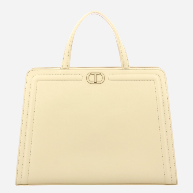 Torebka shopper damska mała Twinset Brera 251TB7233-12140 Beżowa - obraz 4