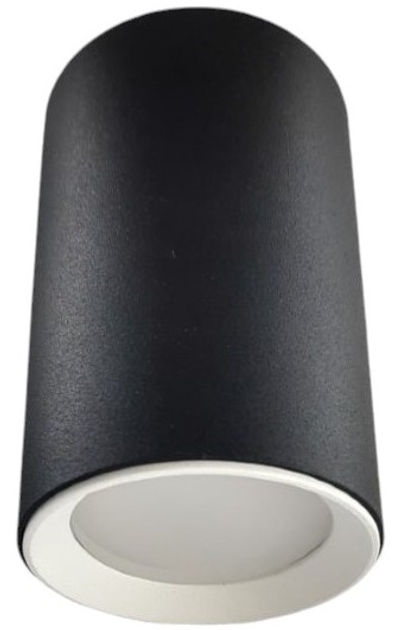 Lampa tuba Light Prestige Manacor 9 cm 1 x GU10 czarno - biała (LP-232/1D - 90 BK/WH) - obraz 1