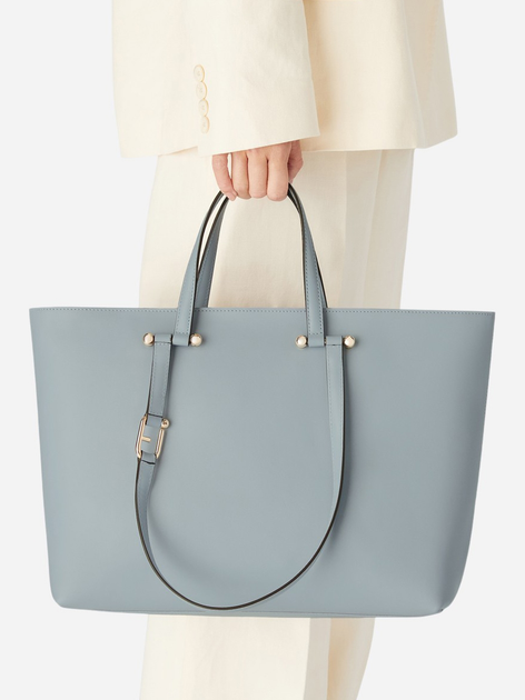 Сумка шопер жіноча з натуральної шкіри Furla Duetto WB01453BX31693602S1007 Блакитна (800070334426) - зображення 3