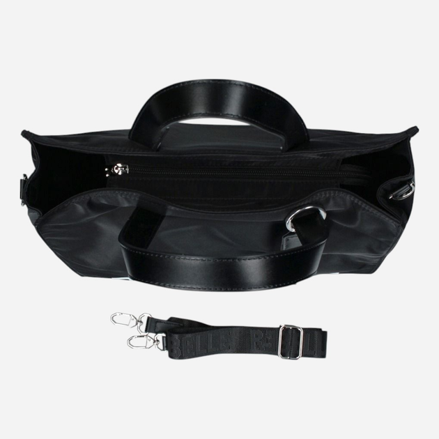 Torebka shopper damska materiałowa Rebelle Electra REB0082T0001-0001 Czarna - obraz 5