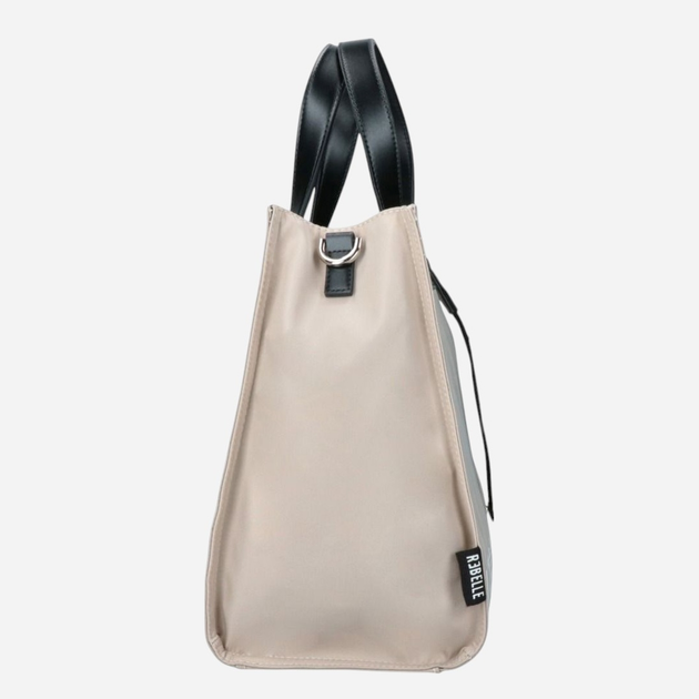 Torebka shopper damska materiałowa Rebelle Electra REB0082T0001-0068 Mleczna - obraz 4
