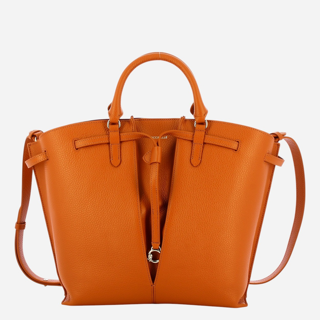Torebka shopper damska skórzana Coccinelle Flores E1SPF180101-W12 Brązowa - obraz 1