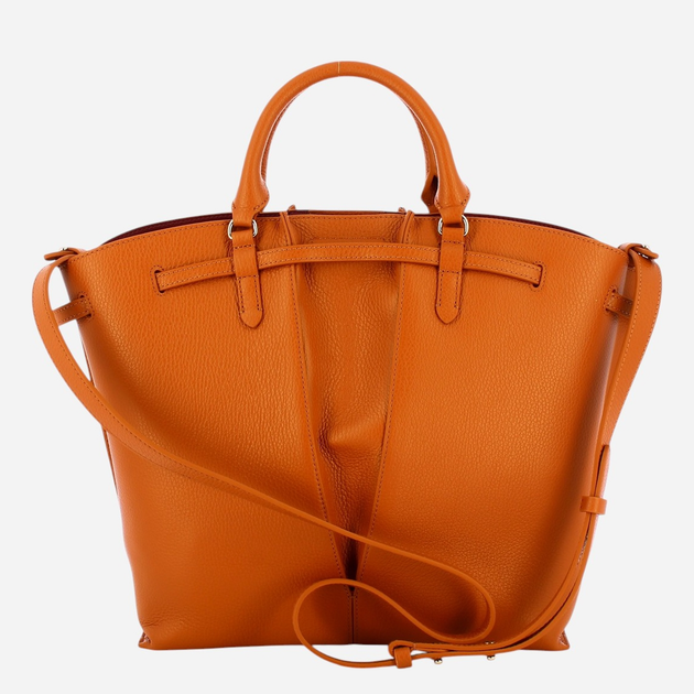 Torebka shopper damska skórzana Coccinelle Flores E1SPF180101-W12 Brązowa - obraz 2