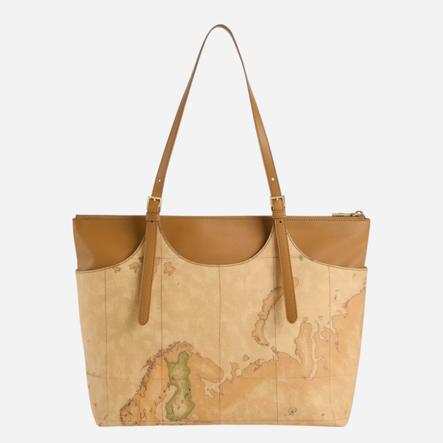 Torebka shopper damska duża 1A Classe LC19S600-0010 Brązowa - obraz 3