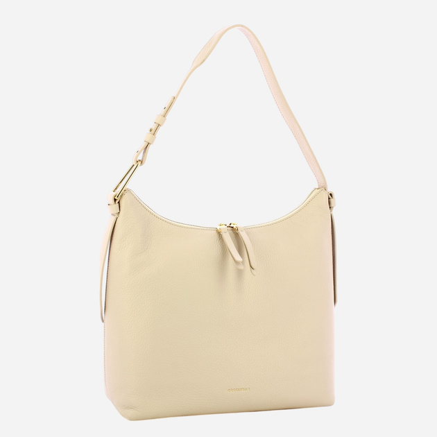 Torebka shopper damska skórzana Coccinelle Malory E1R1K130201-N26 Kremowa - obraz 3