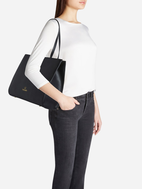 Torebka shopper damska duża Braccialini Meg B18402-YY-100 Czarna - obraz 2
