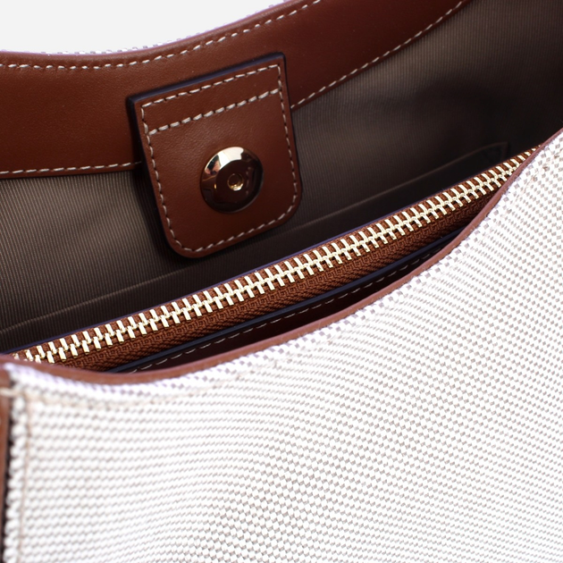 Torebka shopper damska skórzana Furla Nuvola WB01246BX0654TCO001007 Brązowa - obraz 4