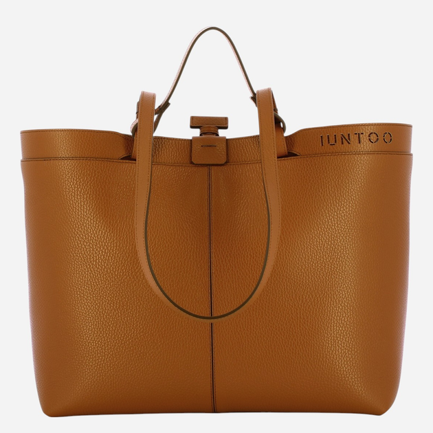 Torebka shopper damska skórzana IUNTOO Riviera 181002-CUOIO-C17 Brązowa - obraz 1