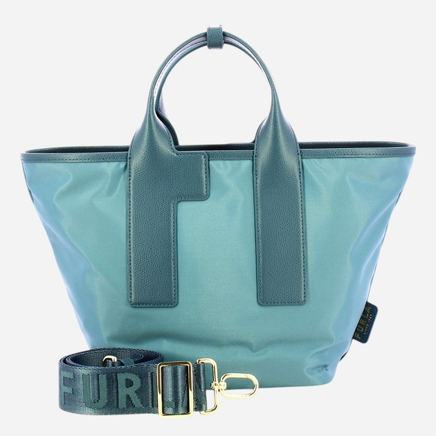 Torebka shopper damska materiałowa Furla Piuma WB01269BX30503960S1007 Niebieska - obraz 4