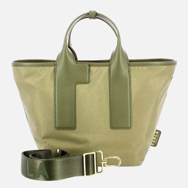 Torebka shopper damska materiałowa Furla Piuma WB01269BX30503962S1007 Zielona - obraz 4
