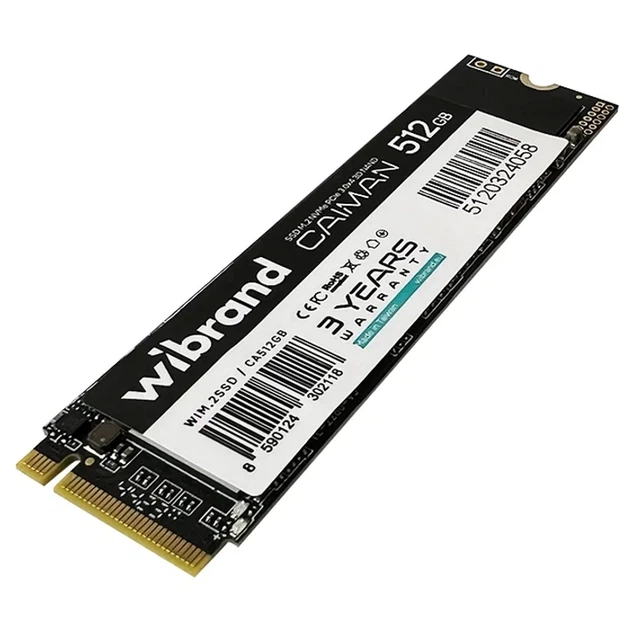SSD Wibrand Caiman 512GB NVMe 2280 PCIe 3.0 3D WIM.2SSD/CA512GB - изображение 2