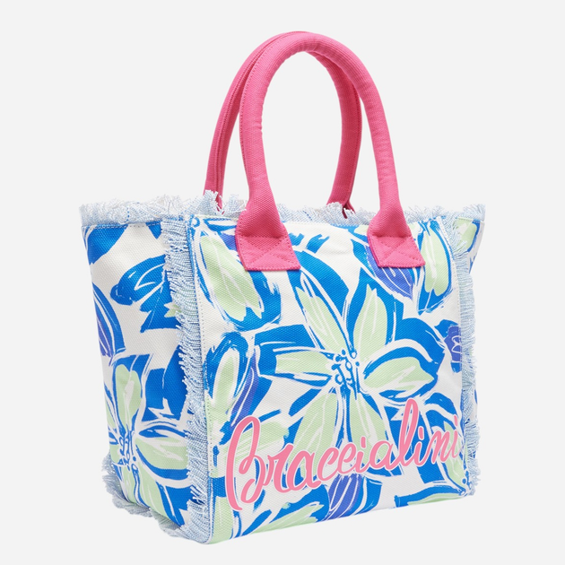 Сумка шопер жіноча тканинна Braccialini Summer B18221-TC-E22 Синя (800070338714) - зображення 3