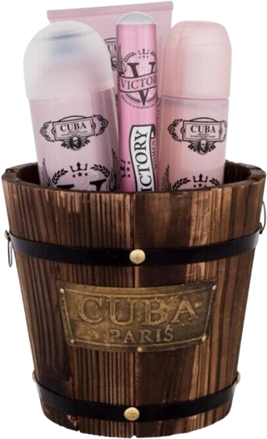 Zestaw damski Cuba Victory Woda perfumowana 100 ml + Woda perfumowana 35 ml + Mgiełka do ciała 200 ml + Balsam do ciała 200 ml (5425039223186) - obraz 2