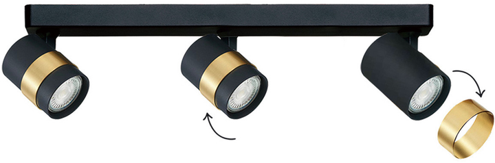 Світильник спотовий Light Prestige Anillo LP-770/3W BK - зображення 4