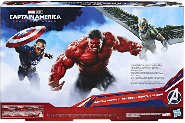 Фігурка Hasbro Marvel Marvel Titan Heroes: Captain America Brave New World Marvel's Falcon/Captain America/Red Hulk 30 см F9295 (5010996209764) - зображення 2