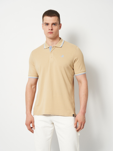 Поло длинное мужское U.S. GRAND POLO US51501M-1116 XL Песочное (8056077018600) 