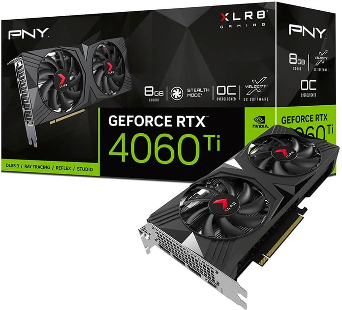 グラフィックボード・グラボ・ビデオカード PNY GeForce RTX 4060 Ti 8GB PNY GeForce RTX™ 4060 Ti 8GB VERTO™ Dual Fan DLSS 3