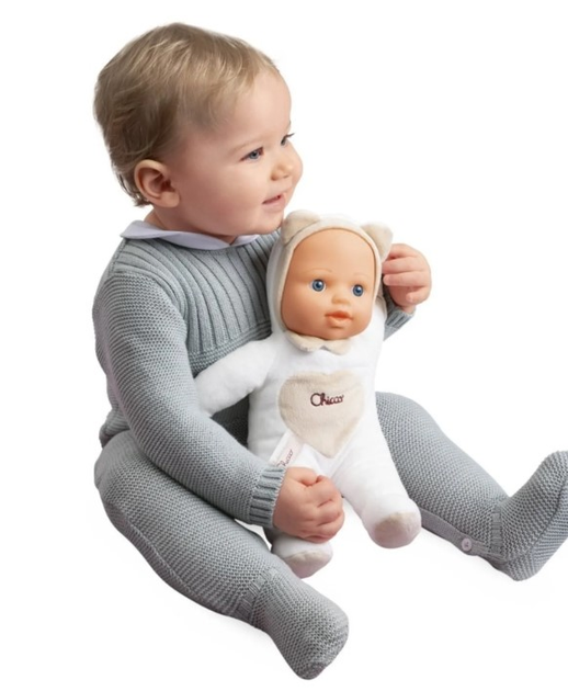 М'яка іграшка лялька Chicco My First Doll 30 см Бежева (8058664178308) - зображення 5