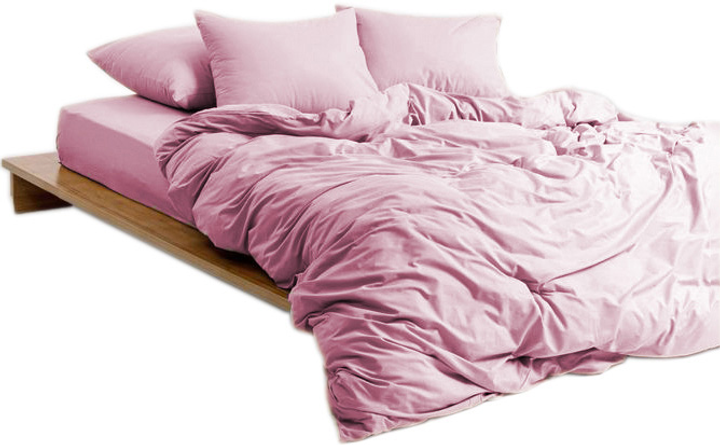 Акція на Простирадло на гумці MirSon Soft Touch of Satin 003 Rose 100x200 см від Rozetka